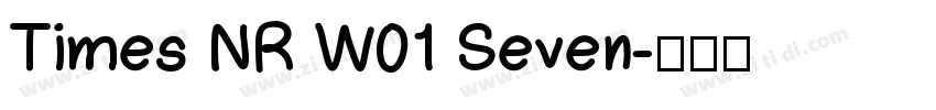 Times NR W01 Seven字体转换